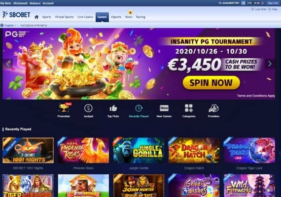 รวมเกม Slot online ใน Sbobet